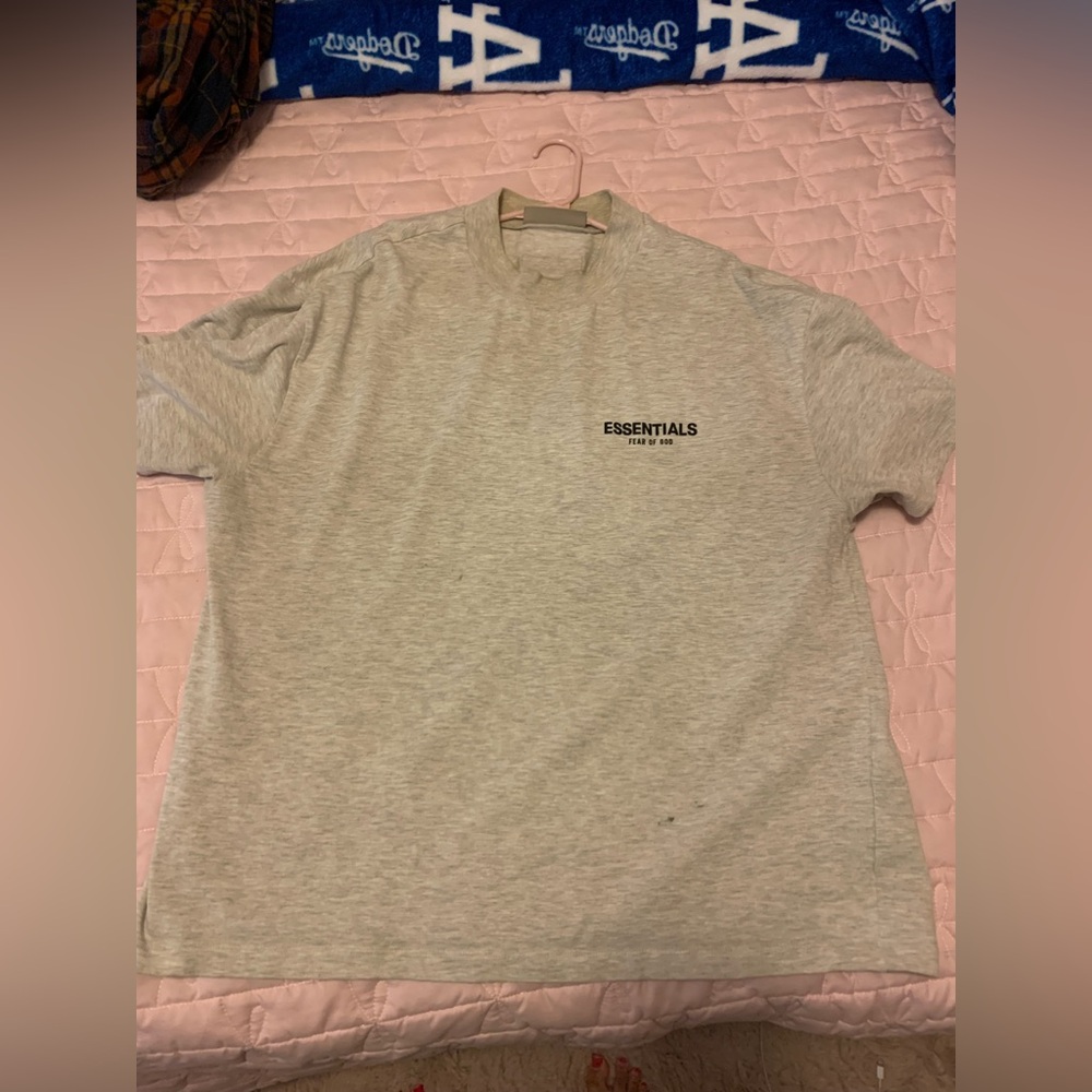 Essentials light oatmeal Short Sleeve Tee